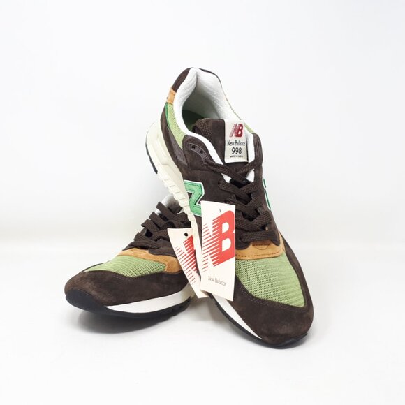 New Balance 998 Made In USA Teddy Santis Shoe Sneaker Mens 11 US D Brown Green - Picture 10 of 12